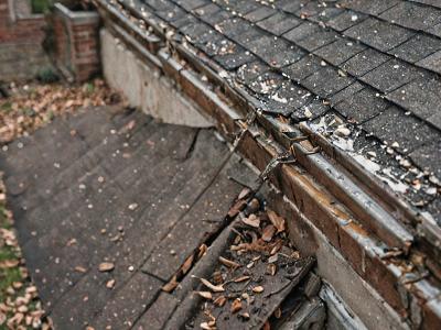 Gutter repair work completed